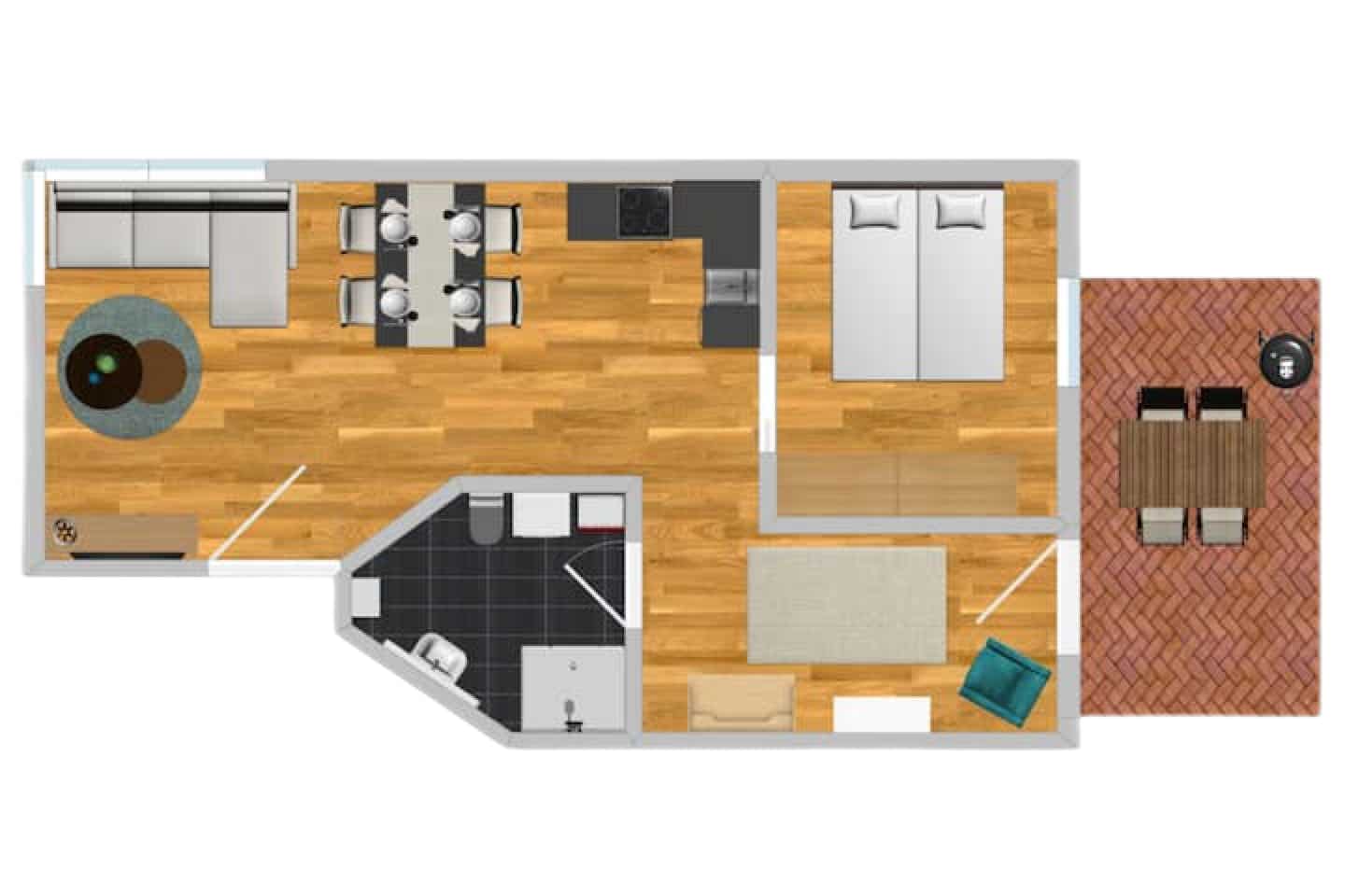 Hier ist die Ferienwohnung Alpenglück³ auf einem Blick